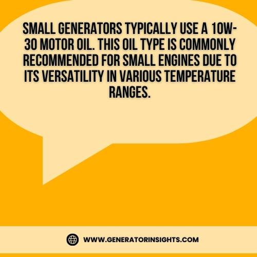 What Type of Oil Do Small Generators Use