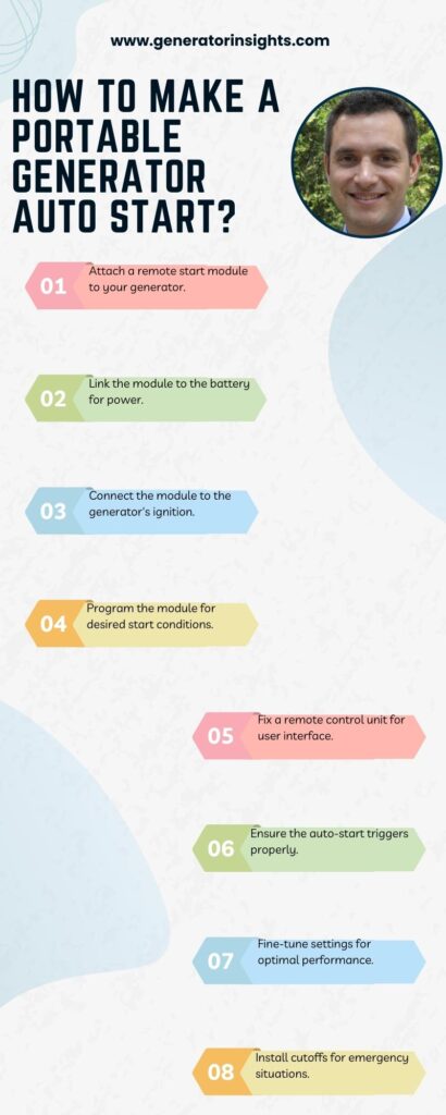 How to Make a Portable Generator Auto Start