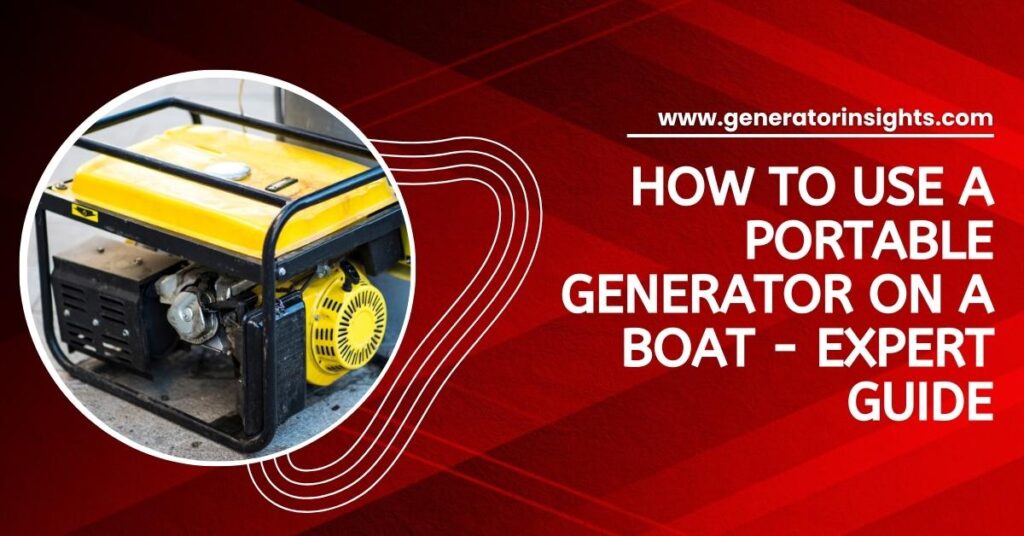 How to Use a Portable Generator on a Boat