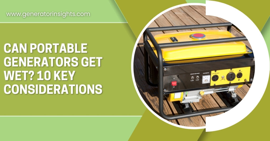 Can Portable Generators Get Wet