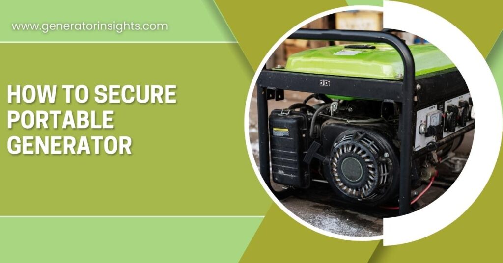 How to Secure Portable Generator