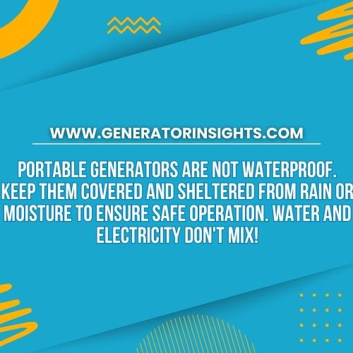 Can Portable Generators Get Wet? Uncovering Dangers