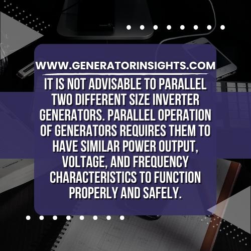 Unlocking the Potential: Can You Parallel Two Different Size Inverter Generators