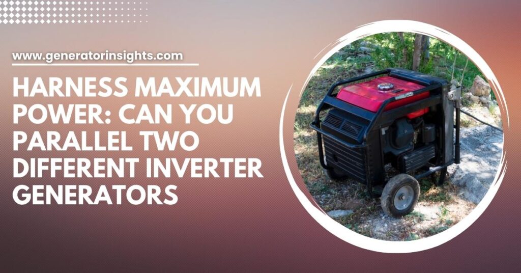 Can You Parallel Two Different Inverter Generators