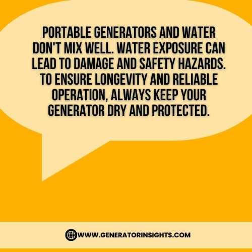 Can Portable Generators Get Wet? Uncovering Dangers