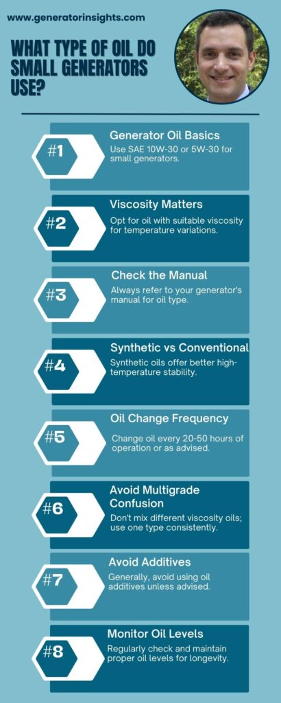 Choosing the Right Oil: What Type of Oil Do Small Generators Use